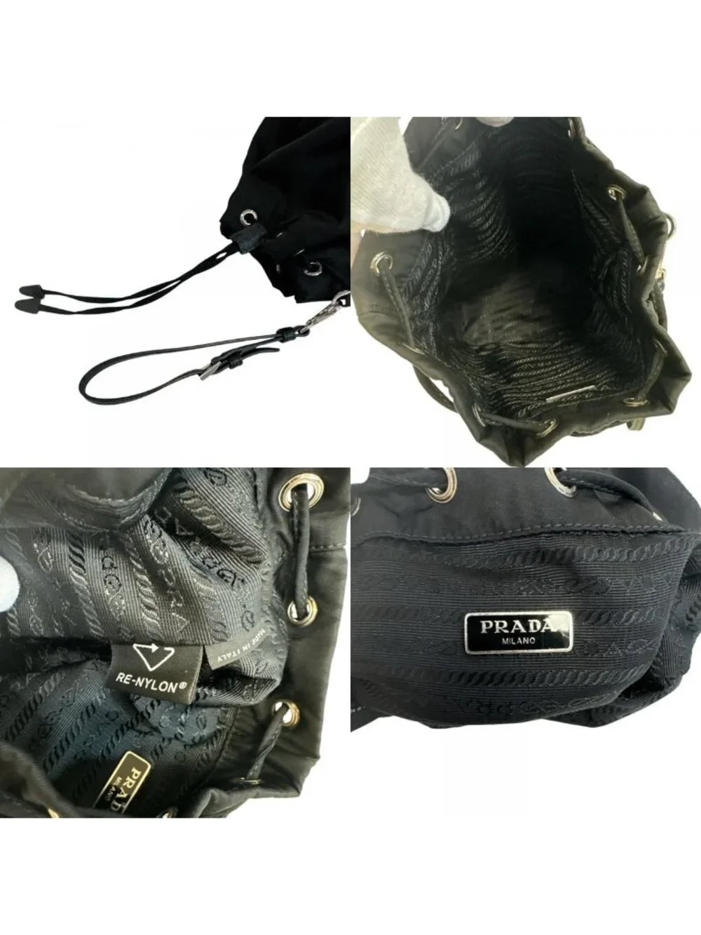 Prada Drawstring Pouch Re-Nylon